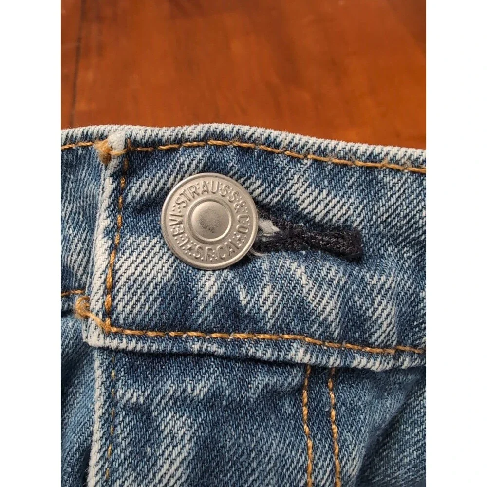LEVI'S 559 BLUE JEANS Mens 42 x 30 Relaxed Straight LIGHT Wash Stretch